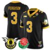 Terrance Ferguson  #3 Oregon Ducks 2024 Rose Bowl Patch N1  Black