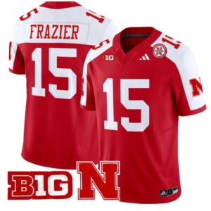 Tommie Frazier  #15 Nebraska Cornhuskers Vapor   Scarlet Alternate