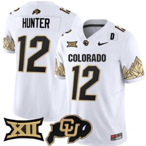 Travis Hunter  #12 Colorado Buffaloes Vapor   White