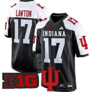 Ty Son Lawton  #17 Indiana Hoosiers 2024 Game V2  Black Alternate