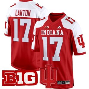 Ty Son Lawton  #17 Indiana Hoosiers 2024 Game V2  Crimson Alternate