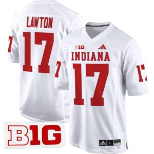 Ty Son Lawton  #17 Indiana Hoosiers 2024 Game V2  White