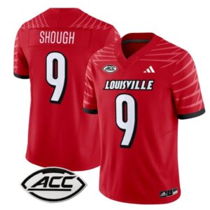 Tyler Shough  #9 Louisville Cardinals Vapor  Stitched Red