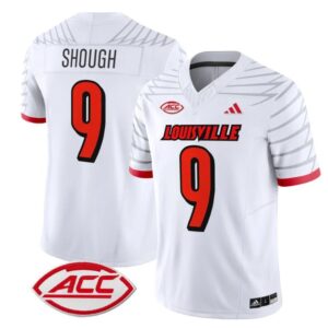 Tyler Shough  #9 Louisville Cardinals Vapor  Stitched White