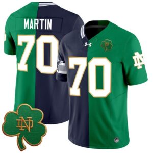 Zack Martin  #70 Notre Dame Fighting Irish Split Vapor  Stitched