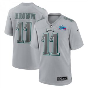A.J. Brown Philadelphia Eagles Super Bowl LVII Patch Atmosphere Fashion Game  - Gray