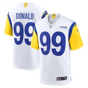 Aaron Donald White Los Angeles Rams Alternate Player Game