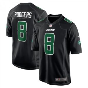 Aaron Rodgers New York Jets Fashion Game  - Black
