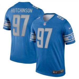 Aidan Hutchinson Detroit Lions Legend  - Blue