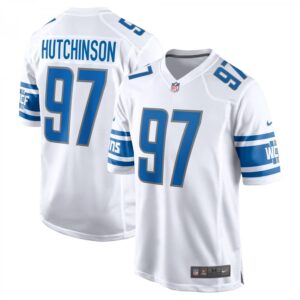 Aidan Hutchinson Detroit Lions Player Game  - White