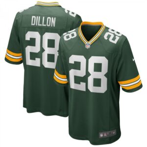 AJ Dillon Green Green Bay Packers Game Player