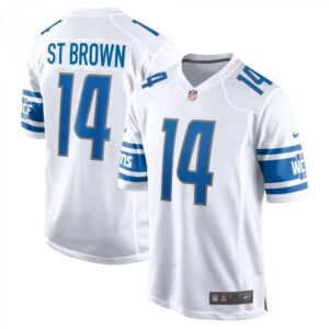 Amon-Ra St. Brown Detroit Lions Player Game  - White