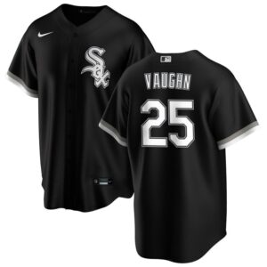 Andrew Vaughn Chicago White Sox Black Alternate Premium Stitch Replica