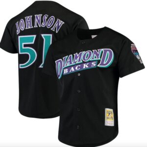 Arizona Diamondbacks Randy Johnson Mitchell & Ness Black Cooperstown Collection Batting Practi