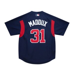 Atlanta Braves Greg Maddux 2003 Mitchell & Ness Navy Cooperstown Batting Practice
