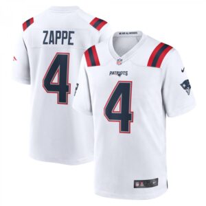 Bailey Zappe New England Patriots Game Player  - White