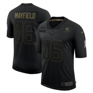 Baker Mayfield Cleveland Browns 2020 Salute To Service Limited  - Black