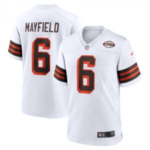 Baker Mayfield White Cleveland Browns 1946 Collection Alternate Game