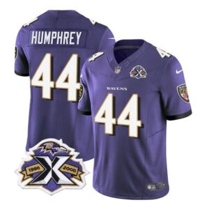 Baltimore Ravens Marlon Humphrey Purple 2023 F.U.S.E With Patch Throwback Vapor Limited Stitch