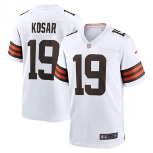 Bernie Kosar Cleveland Browns Retired Player Game  - White