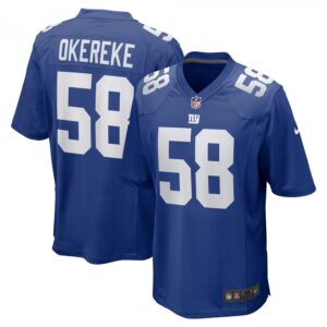 Bobby Okereke Royal New York Giants Game Player