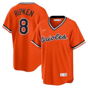 Cal Ripken Jr. Orange Baltimore Orioles Alternate Cooperstown Collection Player