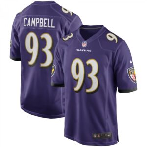 Calais Campbell Purple Baltimore Ravens Game Player