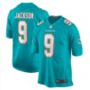 Calvin Jackson Aqua Miami Dolphins Home Game Player