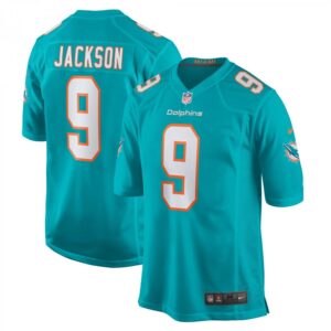 Calvin Jackson Aqua Miami Dolphins Home Game Player