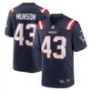 Calvin Munson Navy New England Patriots Home Game Player