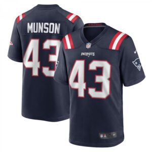 Calvin Munson Navy New England Patriots Home Game Player