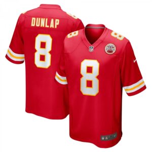 Carlos Dunlap Red Kansas City Chiefs Home Game Player