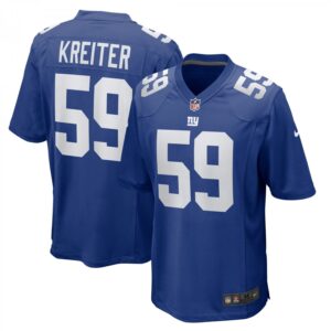 Casey Kreiter Royal New York Giants Team Game