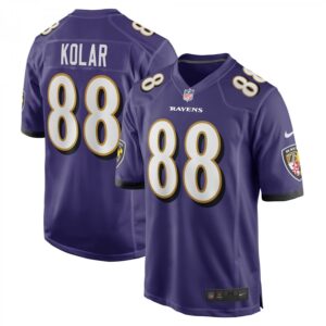 Charlie Kolar Purple Baltimore Ravens Player Game