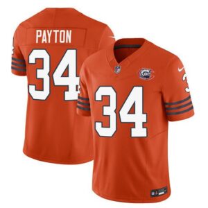 Chicago Bears Walter Payton Orange 2023 Throwback Limited Stitched Game s