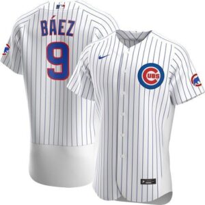 Chicago Cubs Javier Baez White Home Authentic Player