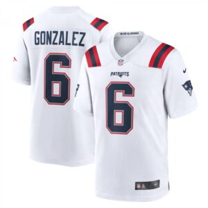 Christian Gonzalez New England Patriots Game  - White