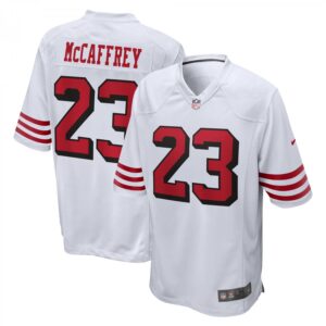 Christian McCaffrey San Francisco 49ers Game  - White
