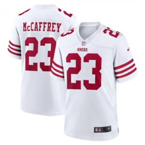 Christian McCaffrey San Francisco 49ers Game Player  - White