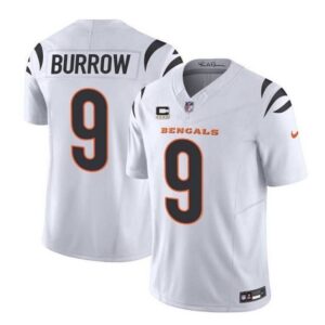 Cincinnati Bengals Joe Burrow White 2023 F.U.S.E. With 4-Star C Patch Vapor Untouchable Limite