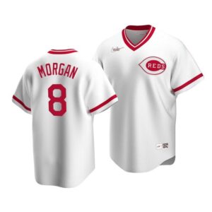 Cincinnati Reds Joe Morgan Cooperstown Collection Home Replica Cool Base