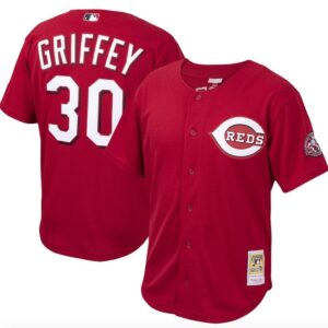 Cincinnati Reds Ken Griffey Jr. Mitchell & Ness Red Cooperstown Collection Batting Practice Je