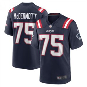 Conor McDermott Navy New England Patriots Home Game Player