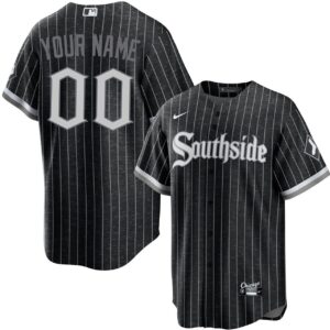 Custom Name Chicago White Sox Black City Connect Replica