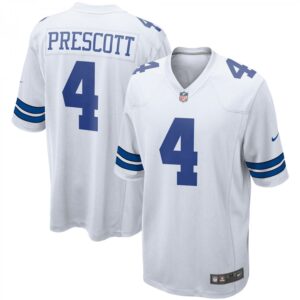 Dak Prescott White Dallas Cowboys Game Team