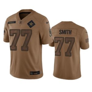 Dallas Cowboys Tyron Smith 2023 Brown Salute To Service Limited Stitched