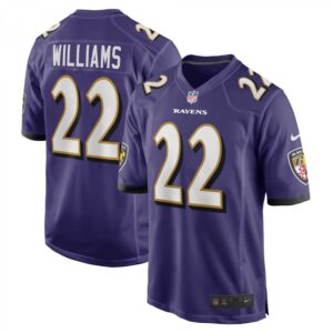 Damarion Williams Purple Baltimore Ravens Player Game