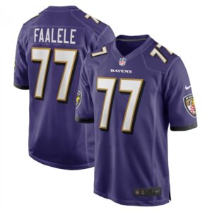 Daniel Faalele Purple Baltimore Ravens Player Game