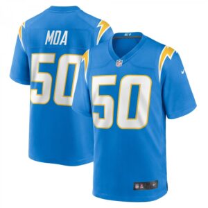 David Moa Powder Blue Los Angeles Chargers Home Game Player