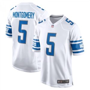 David Montgomery Detroit Lions Game Player  - { White